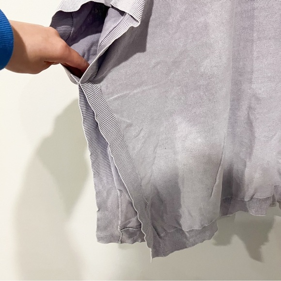 Barefoot Dreams Sunbleached Poncho in Soft Violet - Picture 11 of 12